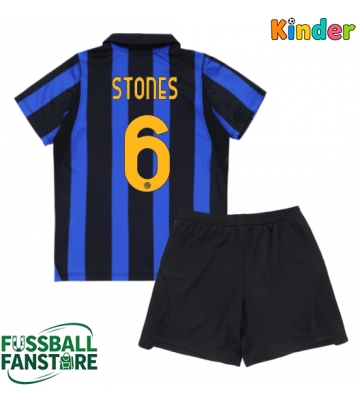 Inter Milan John Stones #6 Replik Heimtrikot Kinder 2026-27 Kurzarm (+ Kurze Hosen)